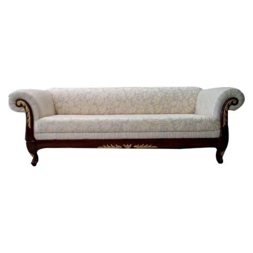 Designer Leather 3 Seater Sofa - Cushion Back, Eco-Friendly & Durable | Modern Indoor Furniture for Living Room & Hotel Use