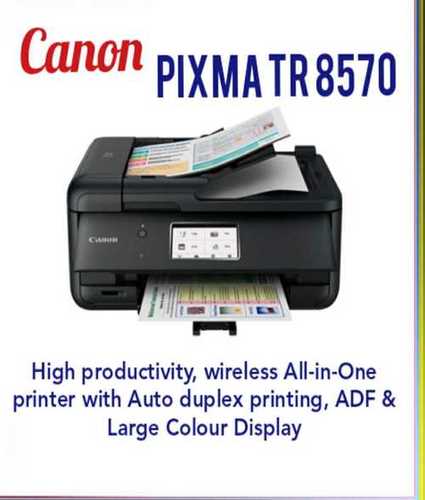 Canon Pixma Tr8570 All In One Wireless Inkjet Color Printer With Fax, Adf And Auto Dupex Printing Gender: Unisex