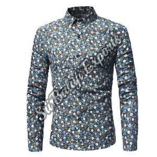 Dotted Printed Mens Fancy Shirts