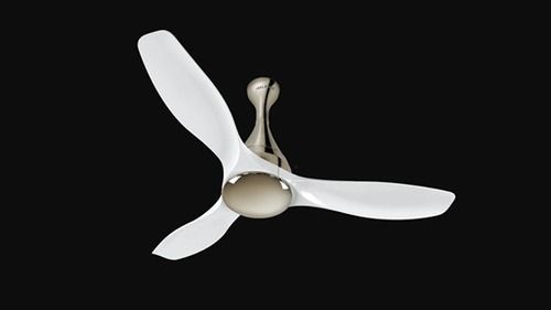 Silver Fluidic Ceiling Fan With Remote