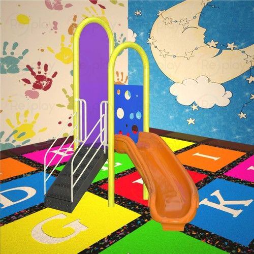 Hdpe Plastic Playschool Indoor Slide Ip 09 Sl