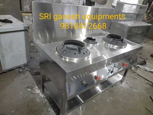 Stainless Steel Chinese Gas Range