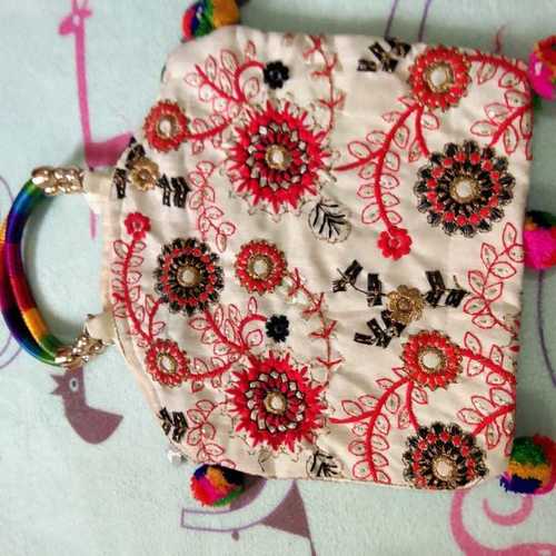 embroidered kutchi work purse 558