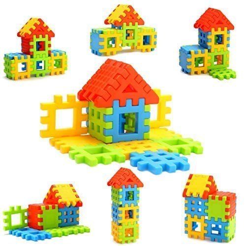 Multicolor Plastic Building Blocks