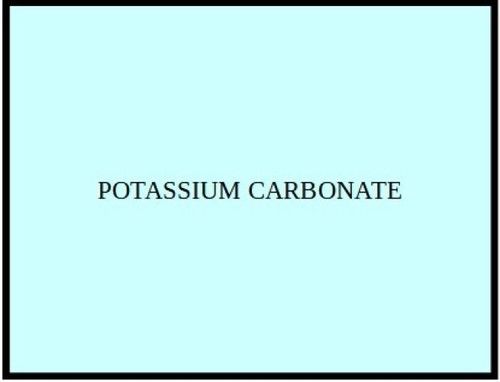  पोटेशियम कार्बोनेट 