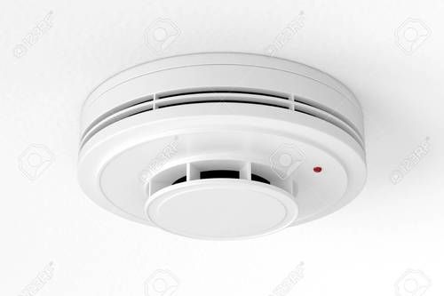 White Round Smoke Detector