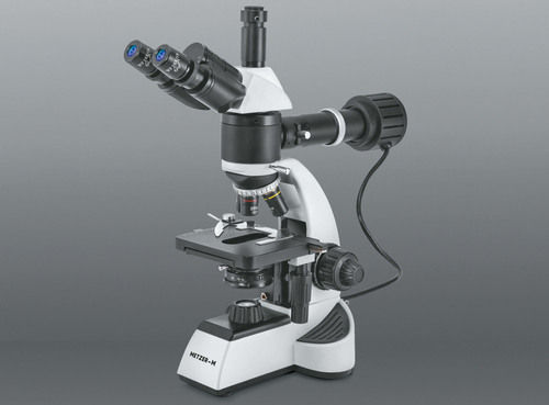 Mild Steel Co-Axial Trinocular Research Metallurgical Microscope