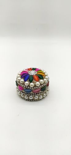 1.5 Inch Silver Multi Kumkum Box