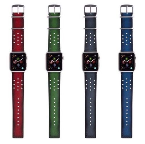 Plain Apple Wrist Watch Leather Band