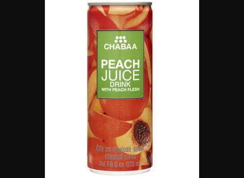 Chabaa Peach Juice Drink 230Ml Packaging: Can (Tinned)