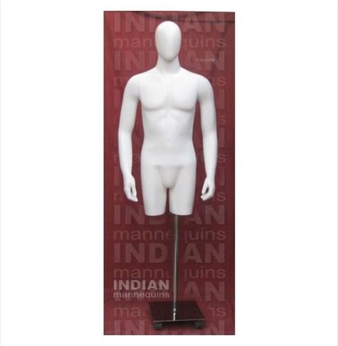 Male Glossy White Torso Mannequin Age Group: Adults