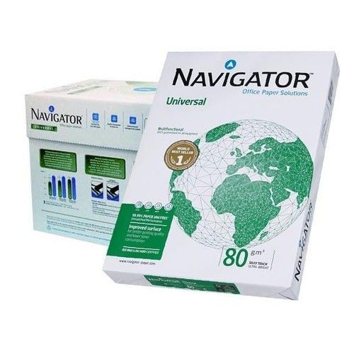 Navigator White A4 Size Copy Paper - Pulp Material: Wood Pulp