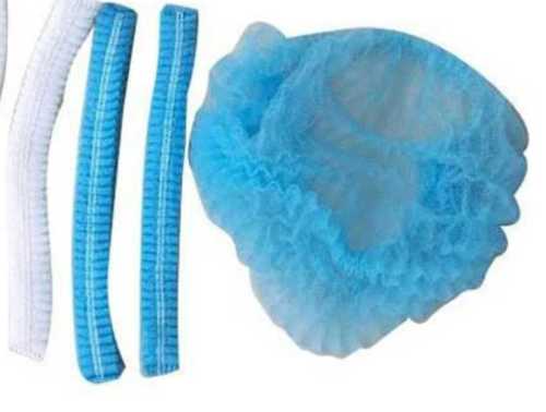 Blue Non Woven Disposable Bouffant Caps