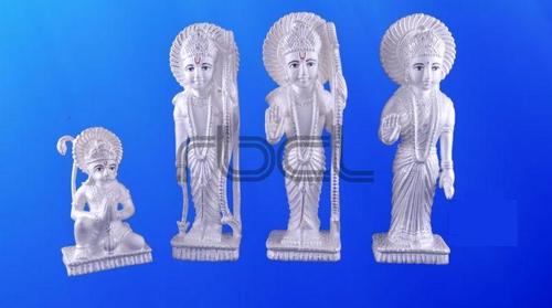 Durable 999 Silver Ram Darbar Statue