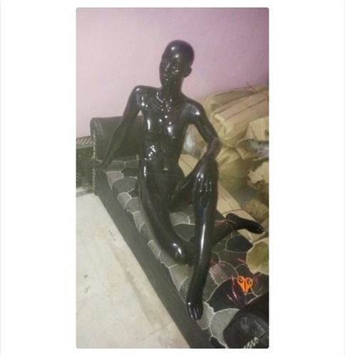 Female Black Sitting Mannequin
