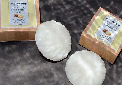 Ceramic Hand Made Herbal Shea Butter Bath Soap