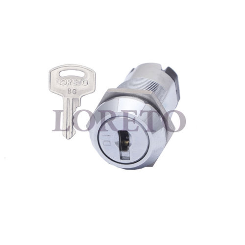 Silver Zinc Alloy Key Lock Switch