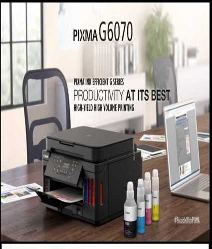 Canon PIXMA G6070 All in One Wi Fi Colour Ink Tank Printer with Auto Duplex Printing and Networking