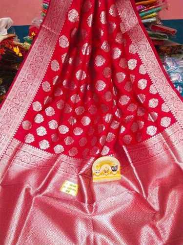 Red Handloom Art Silk Banarasi Saree