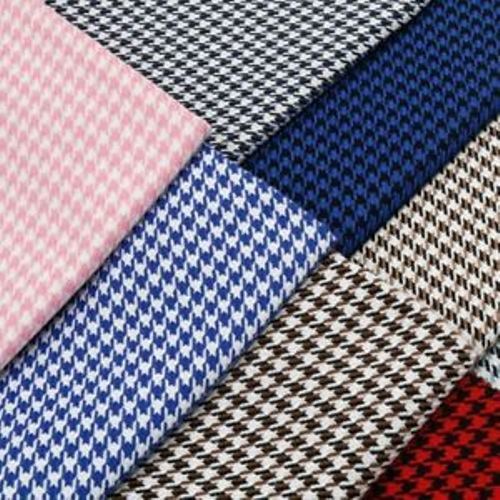 Warm Houndstooth Wool Fabric For Garment And Home Furnishing