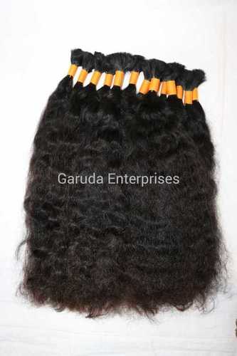 Black Colour Indian Human Hair Length: 20 Inch (In)