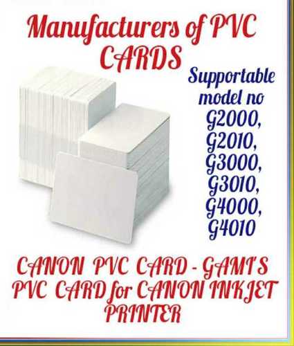 pvc card for canon g3010