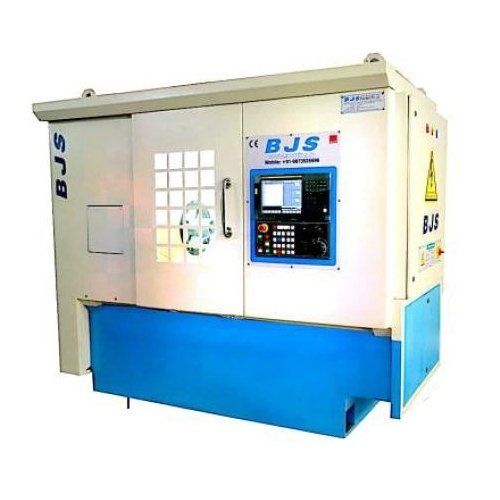 White And Blue Cnc Pipe Threading Machine