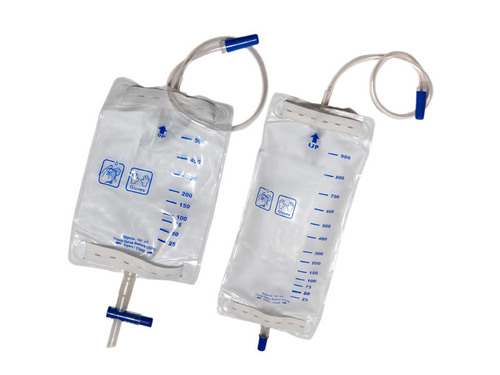 White Disposable Urine Leg Bag