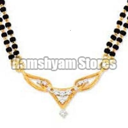 Various Colors Are Available Attractive Design Gold Mangalsutra