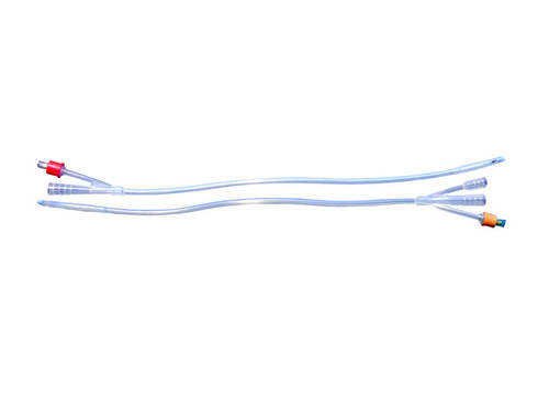 Premium Disposable Silicone Foley Catheters - Sizes 8FG to 24FG, Smooth Surface with Color-Coded Sleeves for Easy Identification