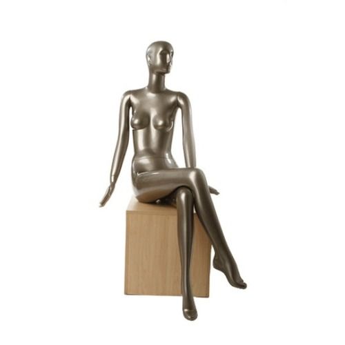 Female Glossy Sitting Mannequin