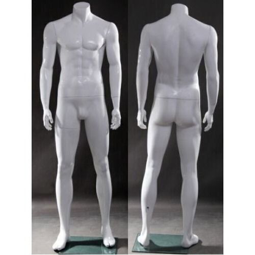 Male Headless White Mannequin