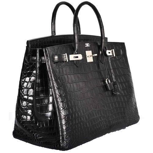 Black Plain Design Ladies Hand Bag