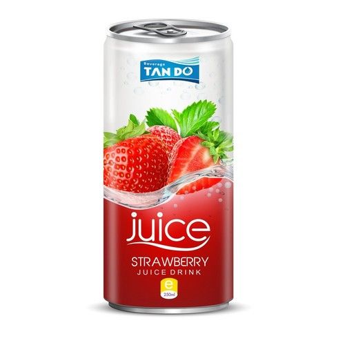 250ml Canned Strawberry Juice Drink