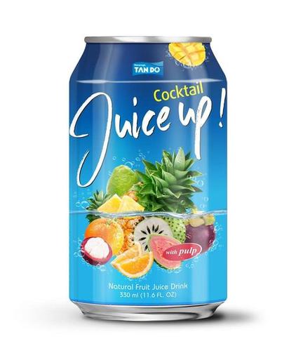 330ml Canned Cocktail Juice Drink with Pulp