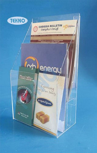 Acrylic Two Deck A4 Brochure Display Stand