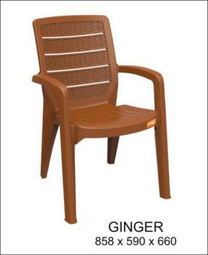 Brown Ginger Plastic Chair
