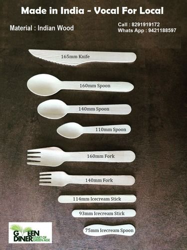 Export Quality Wooden Cutlery Set