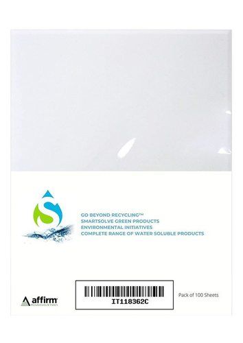 A4 Size Smartsolve Water Soluble Paper Pack Of 100 Sheets Coating Material: Na