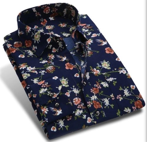 Everland Print Male Shirt Collar Style: Straight at Best Price in New ...