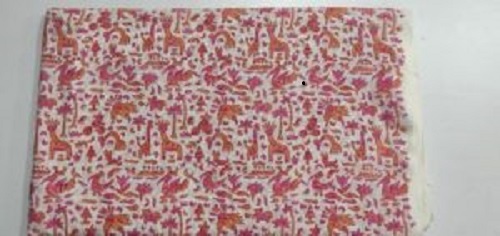 विभिन्न रंग उपलब्ध हैं हैंड ब्लॉक कॉटन एनिमल्स और बर्ड प्रिंटेड फैब्रिक