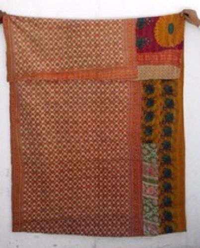 Multi Colored Kantha Bed Covers Throws Gudri