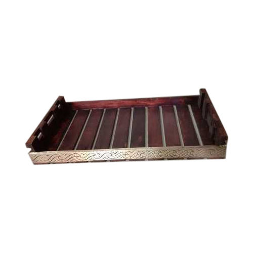 Rectangular Polished Wooden Tray