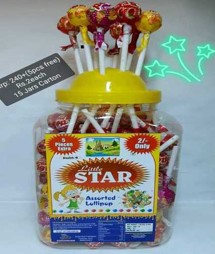 Mango Orange Strawberry Mix Fruit Little Star Assorted Lollipop