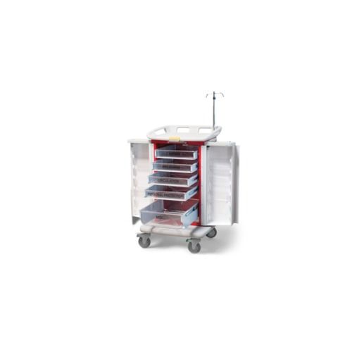 Durable Plastic Crash Cart For Hospitals