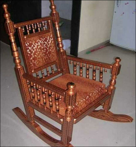 Smooth Finished Wooden Rocking Chair