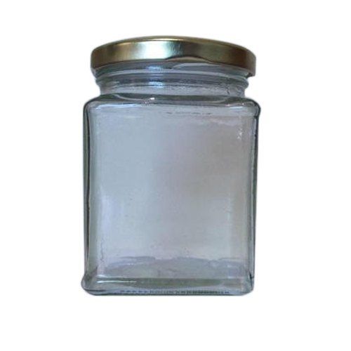 Plain Glass Honey Jar