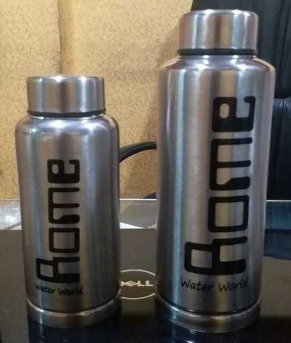 Silver Single Wall Steel Bottles