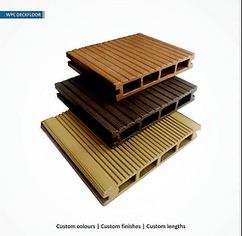 Anti-Slip Brown Wooden Deck Flooring Tiles