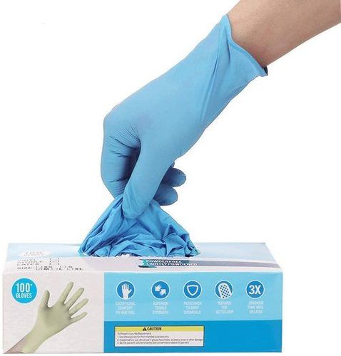 Plain Disposable Nitrile Hand Glove